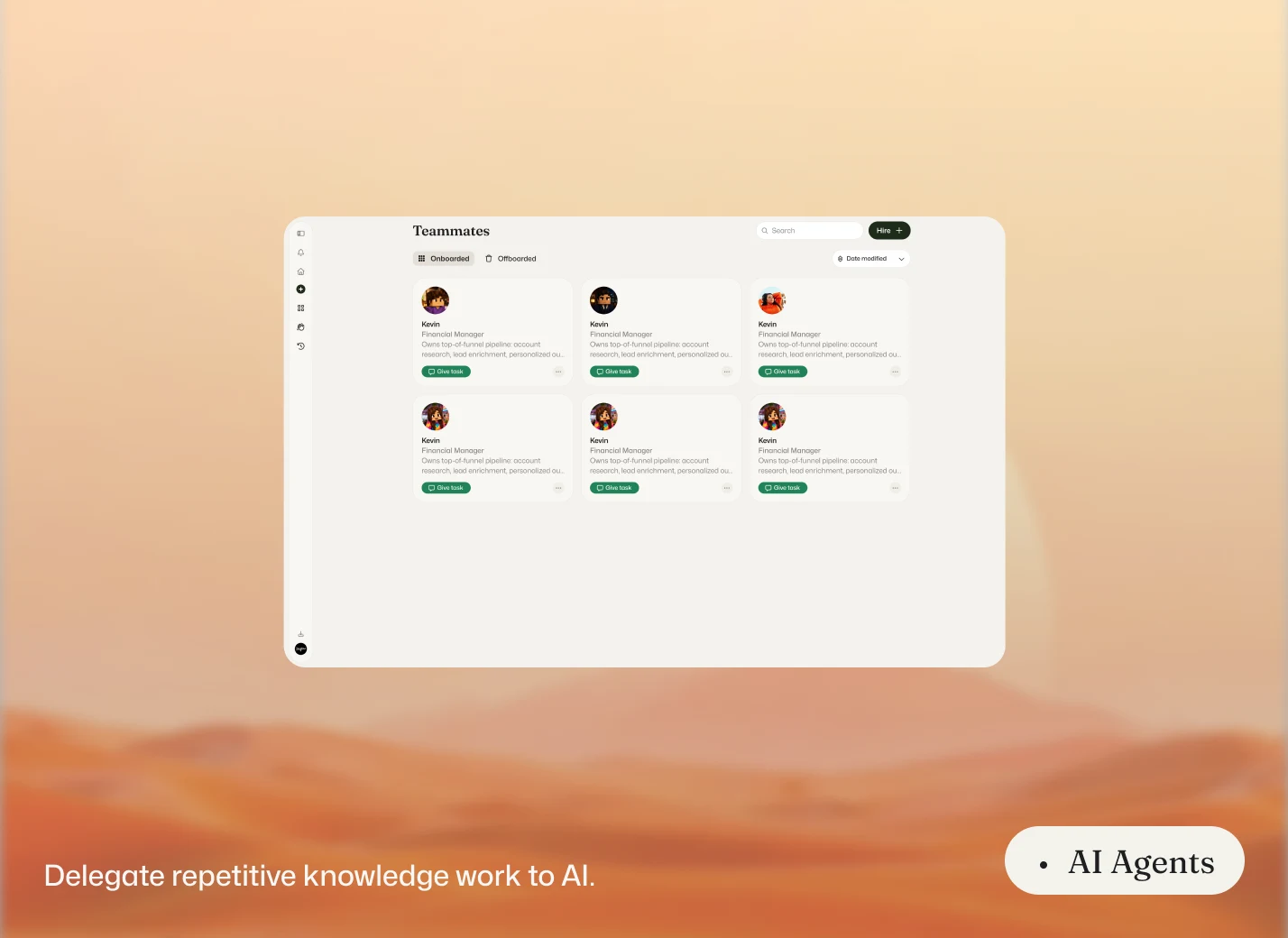 AI Agents — delegate repetitive knowledge work to AI