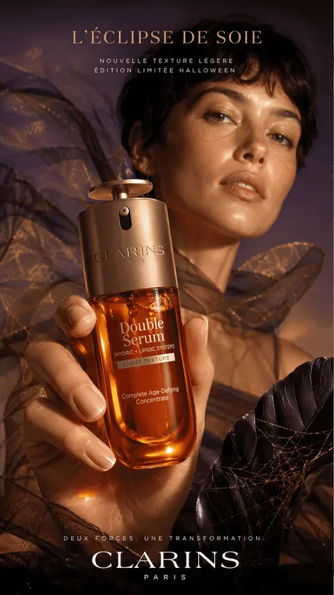 Beauty serum campaign poster