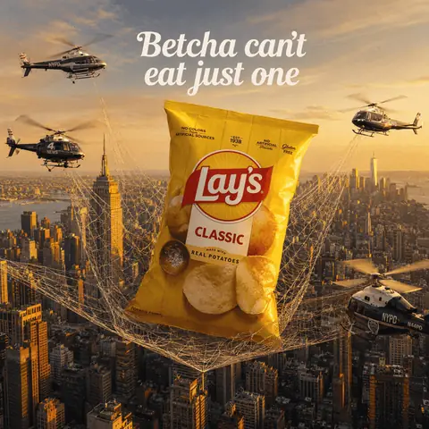 Snack brand campaign poster
