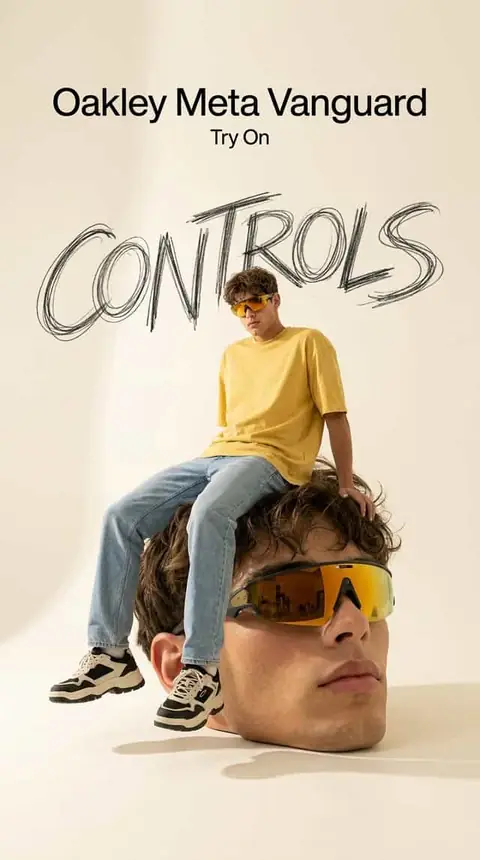 Eyewear campaign poster